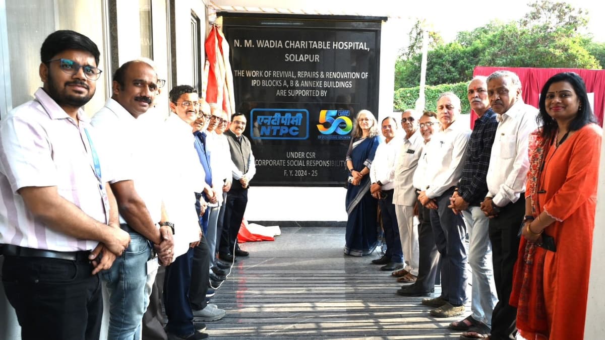 NTPC WR-I HQs Supports Healthcare Infrastructure Strengthening at N.M. Wadia Hospital, Solapur