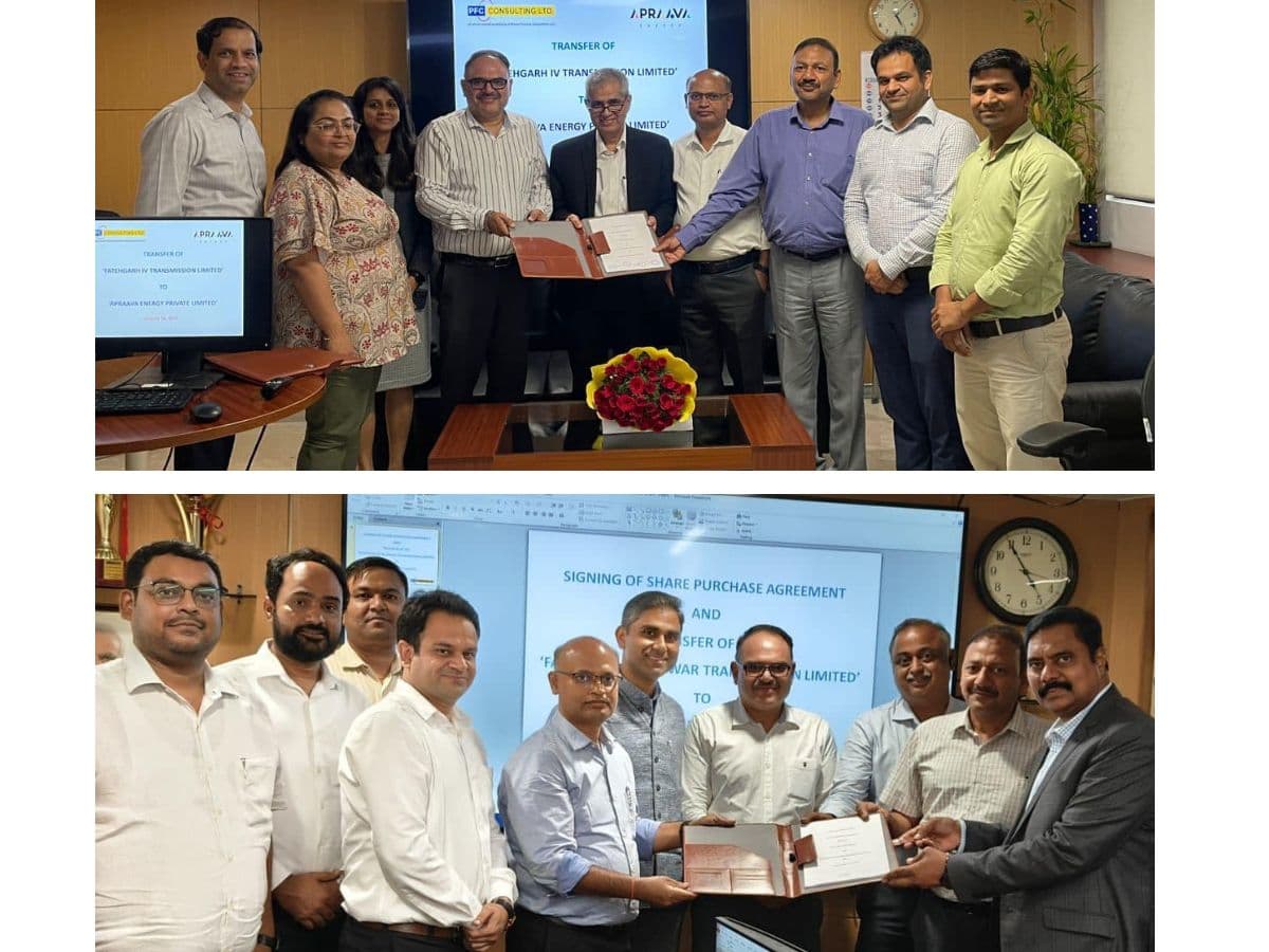 PFCCL Transfers Two Transmission Projects to Private Firms