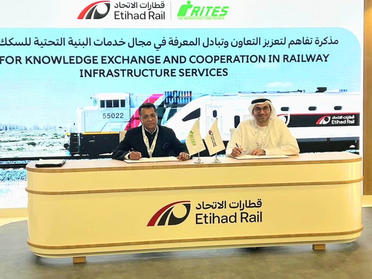RITES & Etihad Rail sign MoU for rail infra works in UAE