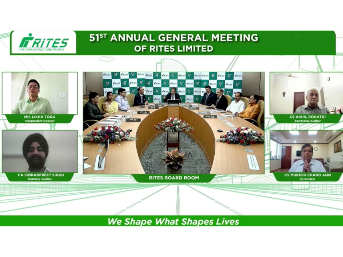 51st AGM: RITES approves Final Dividend of Rs 2.65/share