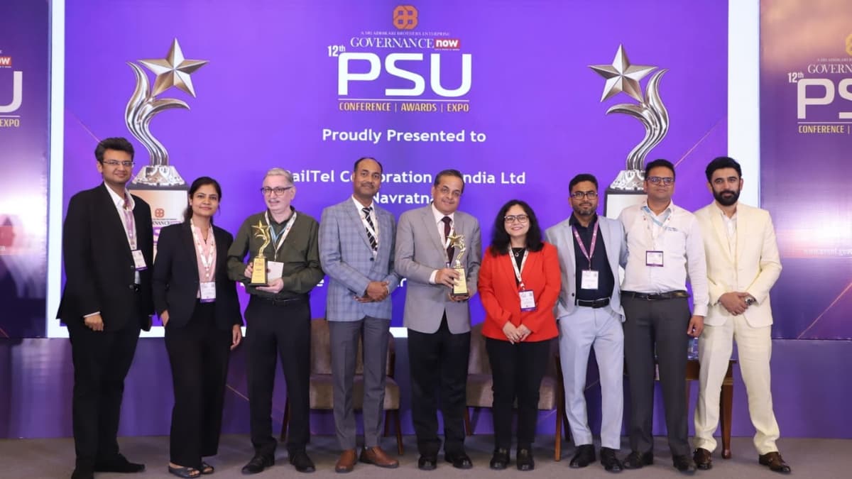 RailTel Wins Two Awards at Governance Now 12th PSU Awards