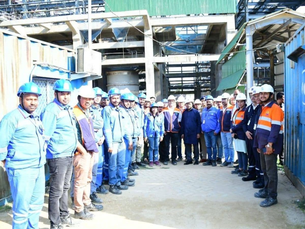 Rameswar Teli visited Bio-Refinery Project Site at Numaligarh, Assam