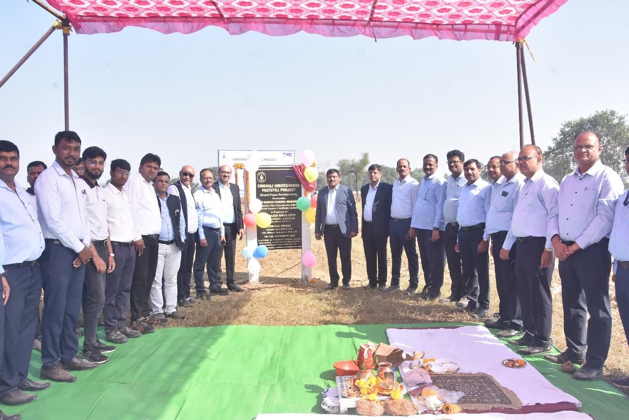 SECL Begins Coal India’s First Paste-Filling Project at Singhali UG Mine, Korba Area