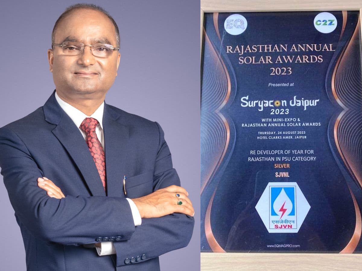 SJVN conferred with Developer of the Year Silver Award