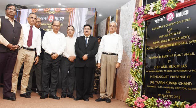 Mines Secretary Lays Foundation Stone of NALCO Alloy Wire Rod unit