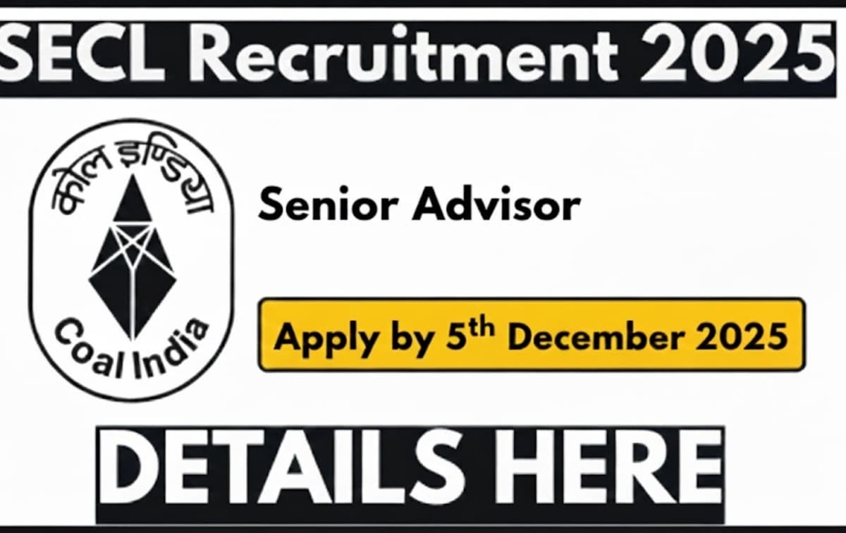 SECL Invites Applications for Full-Time Senior Advisor (Forest) – Apply by 5th December 2025