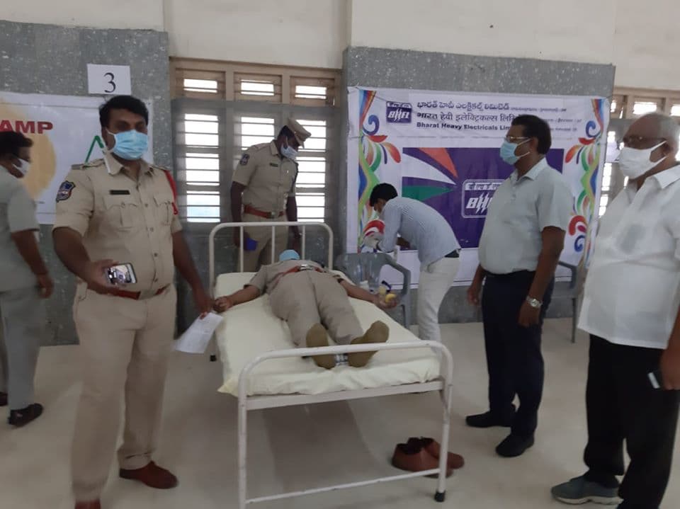 BHEL Hyderabad unit organised a blood donation camp