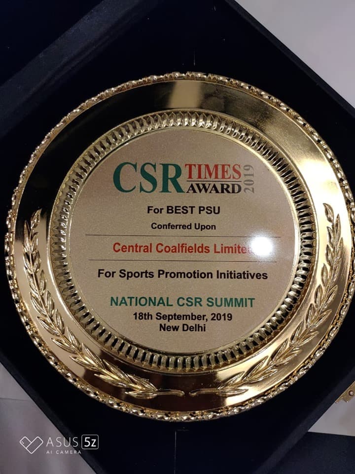 Central Coalfields Limited conferred The Best PSU award