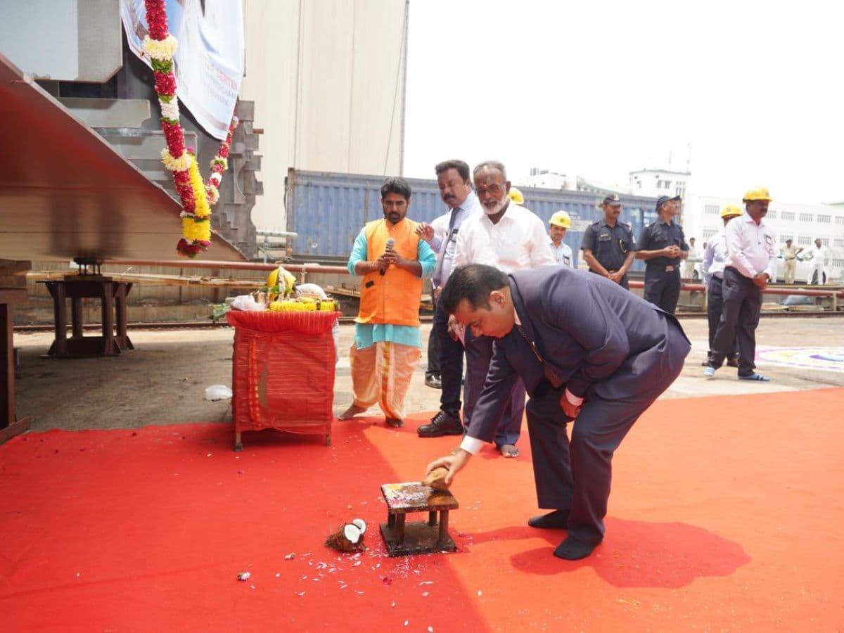 MDL holds Keel Laying Ceremony of first ship of project MPV- Yard 21001