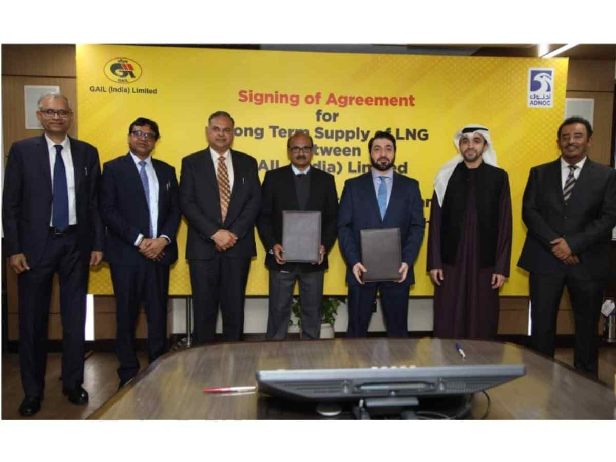 Public Sector Giant GAIL India signed long term LNG deal with UAE’s ADNOC Gas