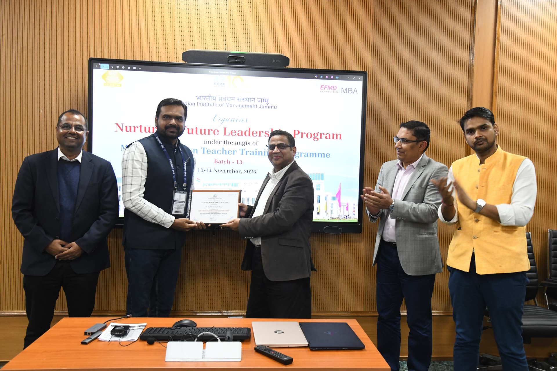 IIM Jammu Concludes 13th Batch of Nurturing Future Leadership Program with Grand Valedictory Ceremony