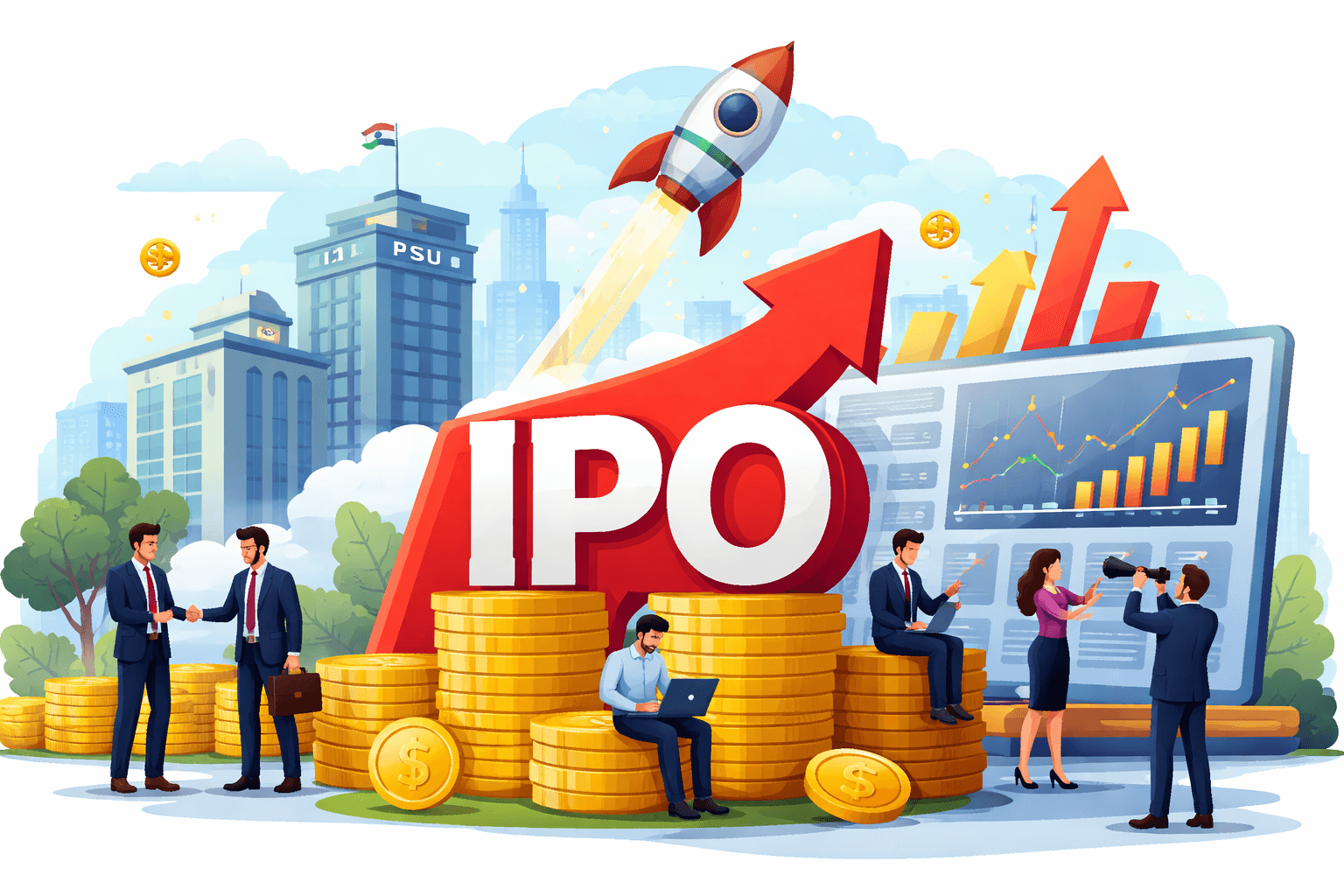 Upcoming IPOs in India PSU and Private Companies Prepare to Hit Markets
