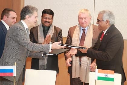 IOC signed Mou with Russian Oil