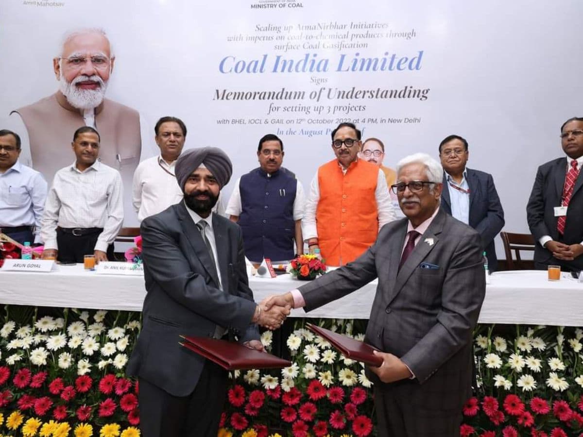 BHEL Signs MoU with CIL & NLCIL for Coal gasification business