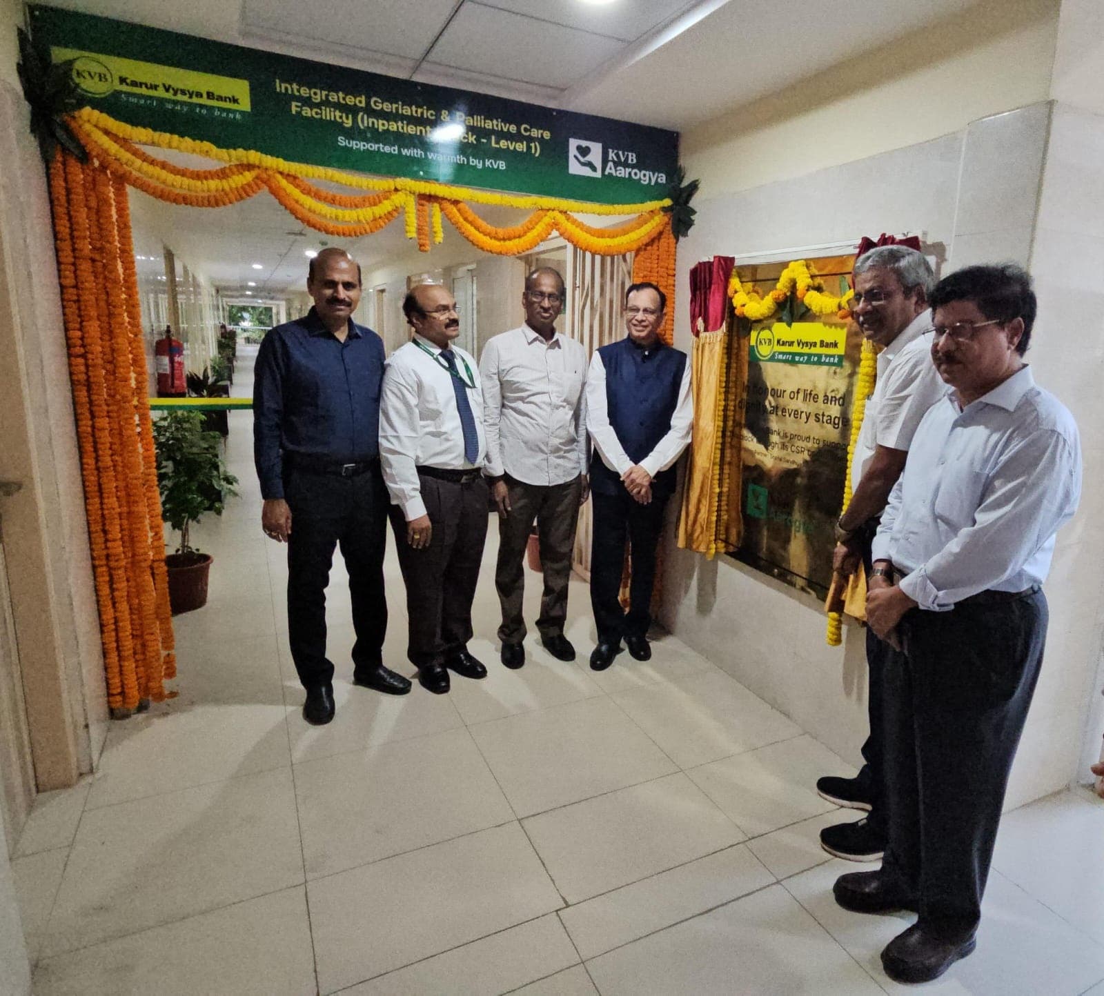 Karur Vysya Bank Extends CSR Support for Integrated Palliative and Geriatric Care Facility in Visakhapatnam