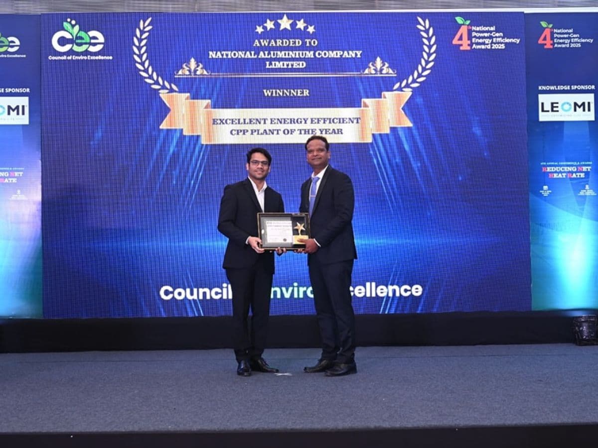 NALCO bags 'Best Energy Efficient CPP of the Year'