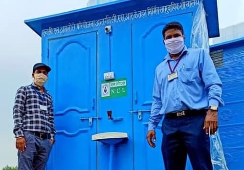 NCL Amalori installed portable toilets