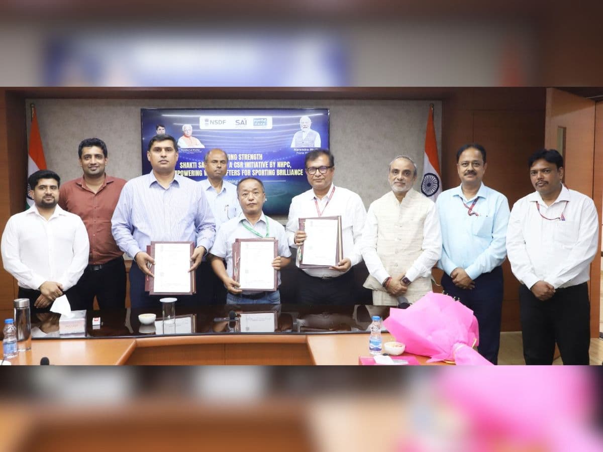 NHPC signed MoU with NSDF & SAI to launch a major CSR initiative