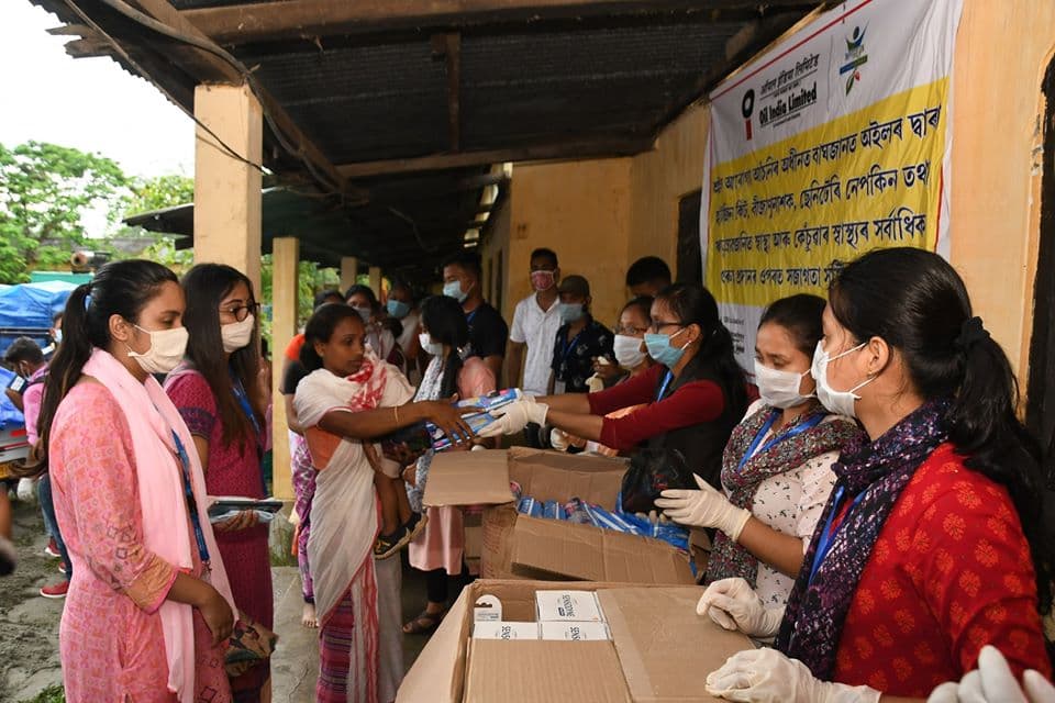 OIL provides free medicines to the people in the relief camps