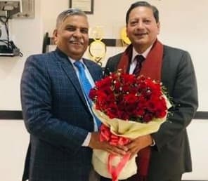 Shri Rajeev Sharma CMD PFC on his recent visit to Delhi
