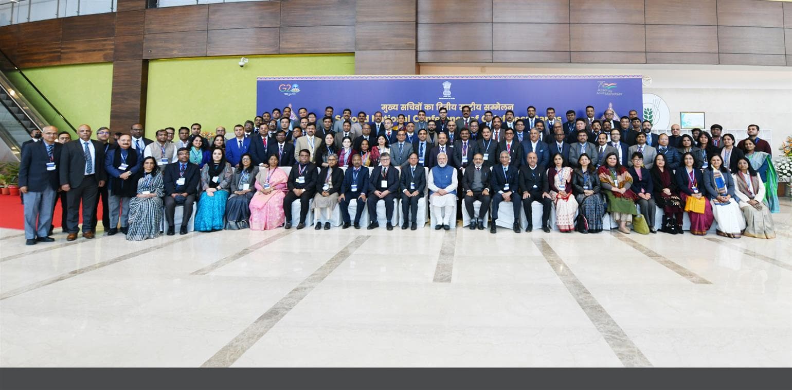 PM addresses 2nd National Conference of Chief Secretaries