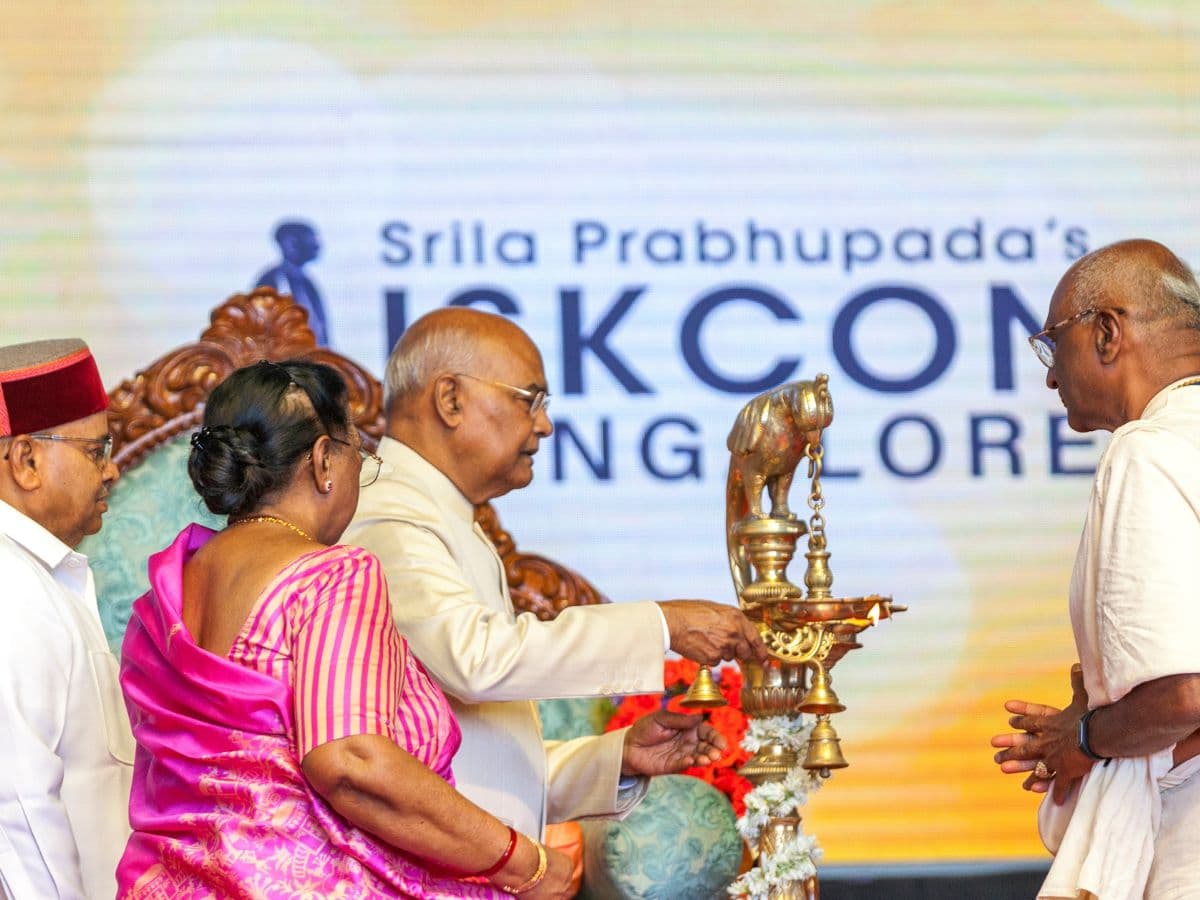 President inaugurates ISKCON Sri Rajadhiraja Govinda Temple