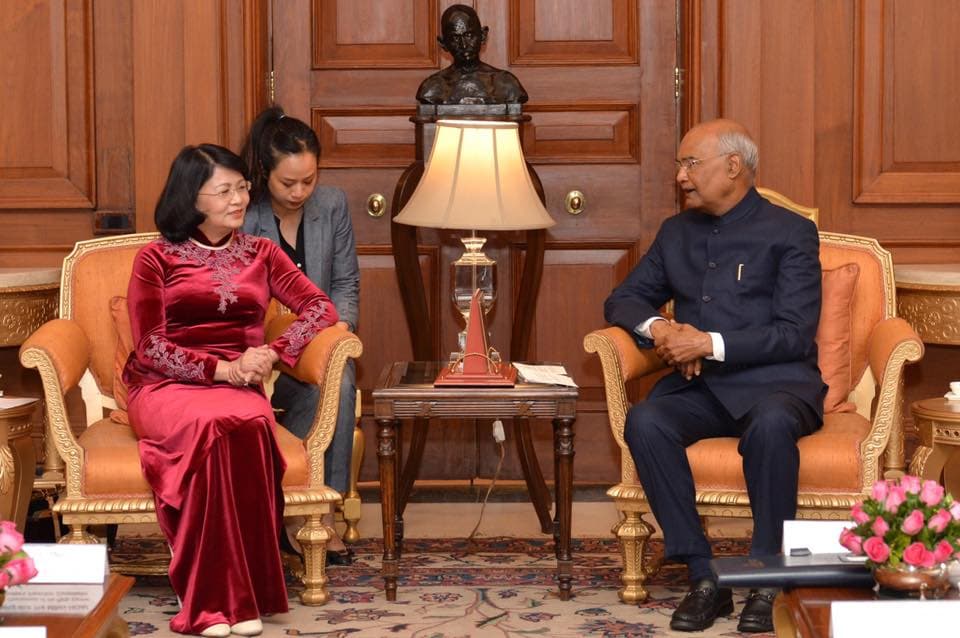 Shri Ram Nath Kovind Welcomed Vietnamese Vice President Dang Thi Ngoc Thinh
