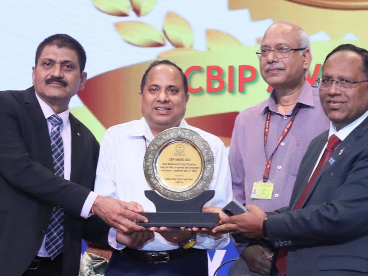 SJVN's 1500 MW NJHPS awarded with CBIP Award for Best Maintained Project in Hydro Sector