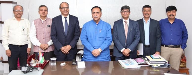 CMD NTPC Meets Chief Minister of Gujarat