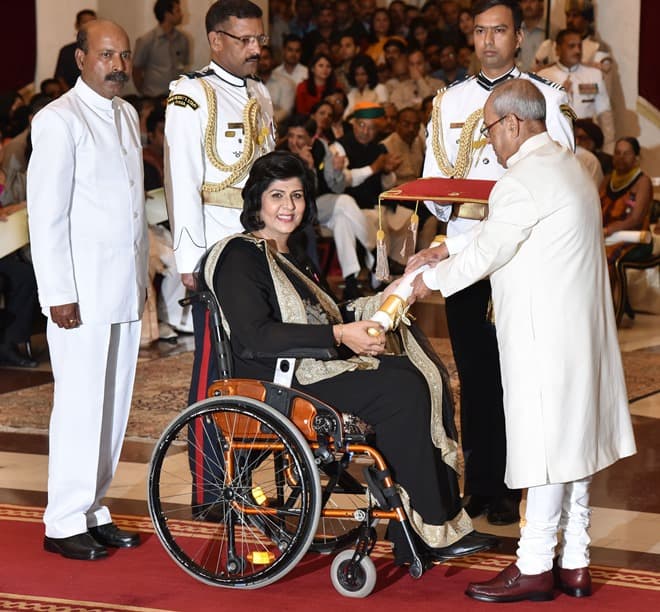  Padma Shri Award to Ms Deepa Malik