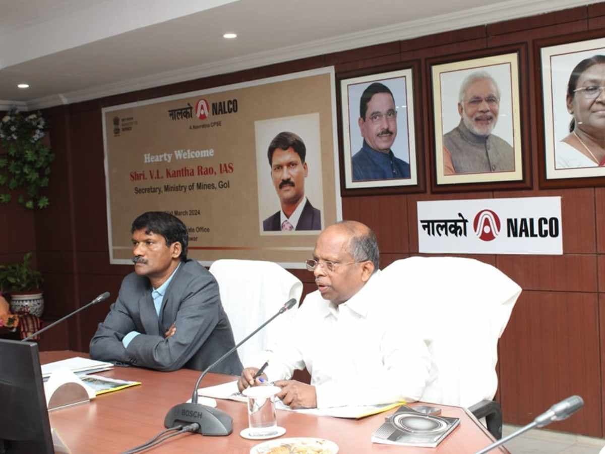 V. L. Kantha Rao, Secy, Mines visited NALCO
