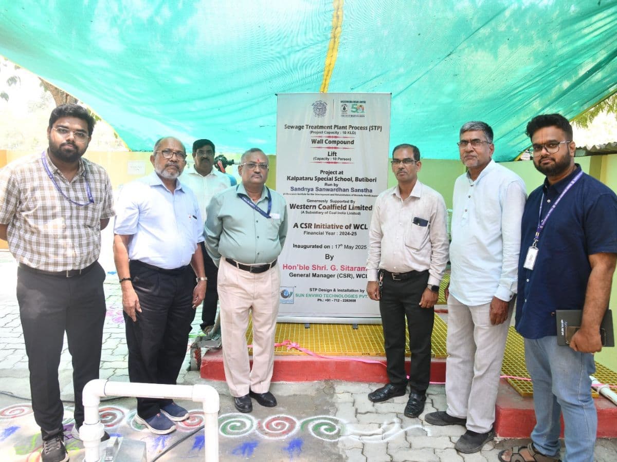 WCL constructs sewage treatment plant at Kalpataru Special School under CSR