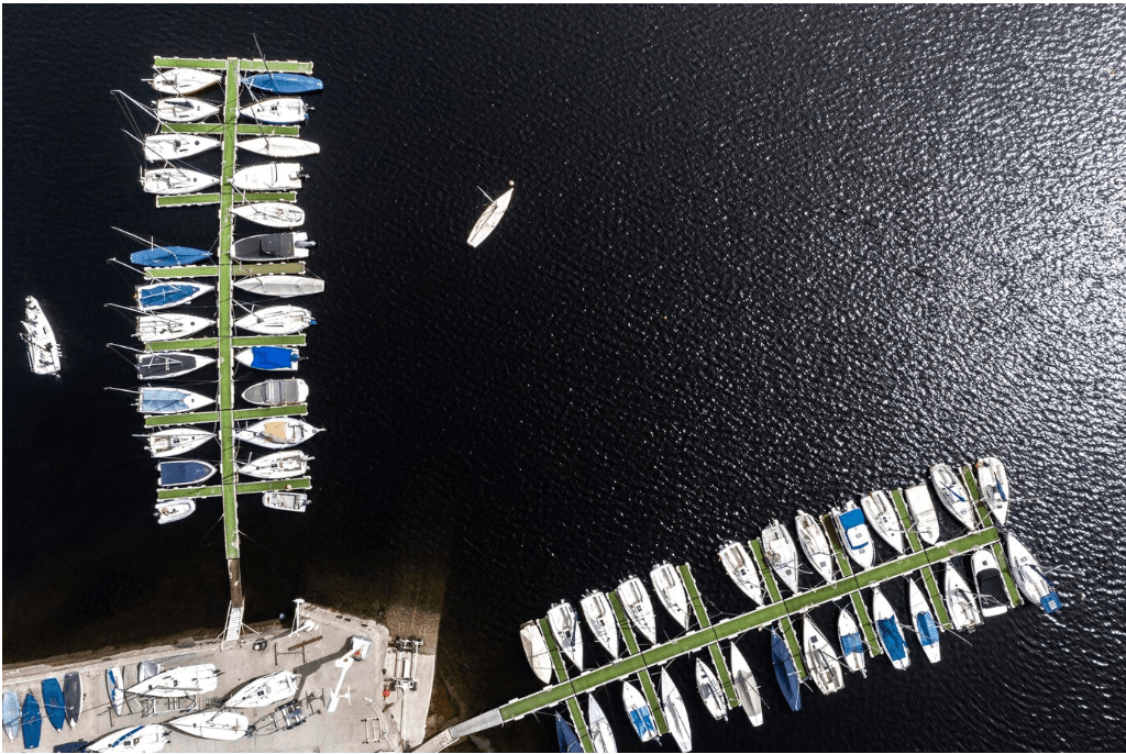 Ships from around the world docked at the port, highlighting its international significance