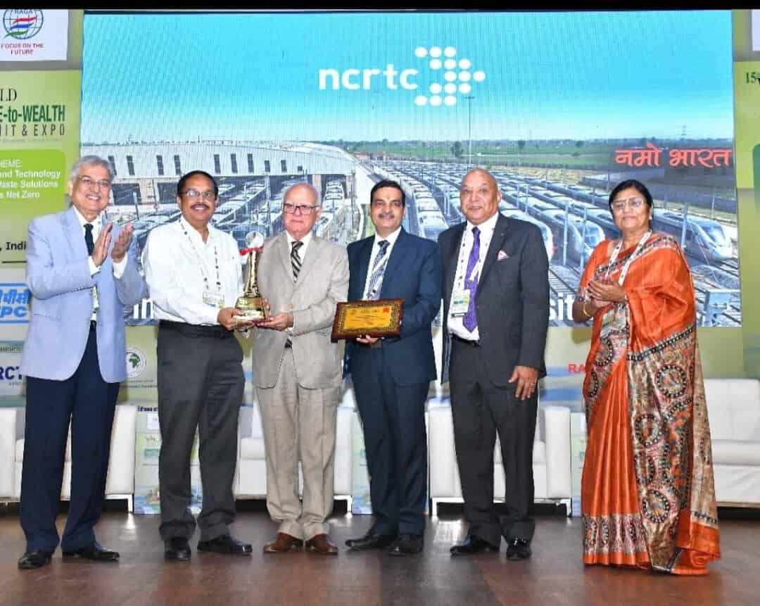 NCRTC receives prestigious Platinum Global Sustainability Award 2024 for RRTS Project