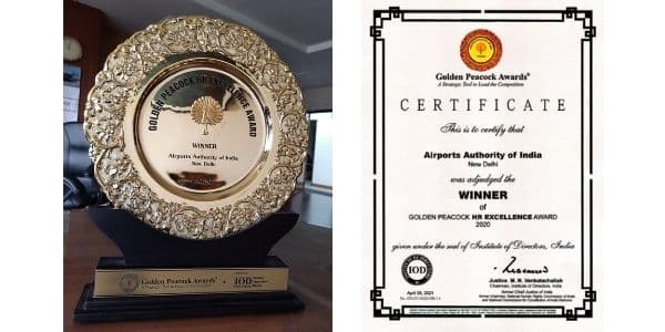 AAI was announced winner of the Golden Peacock HR Excellence Award-20
