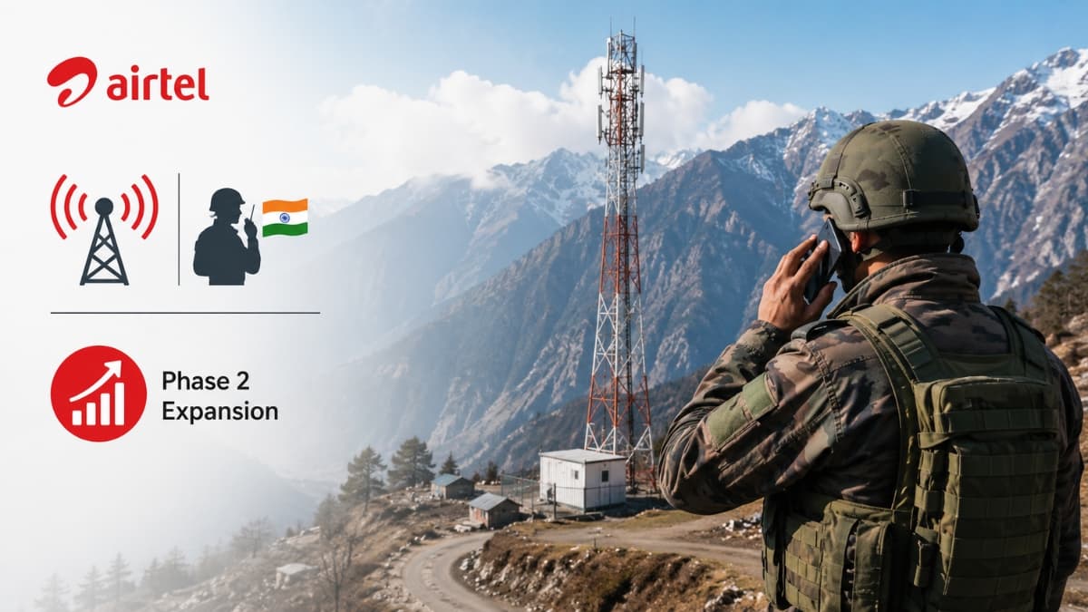 Airtel Extends Mobile Connectivity for Indian Army in Arunachal Pradesh, Plans Phase 2 Expansion