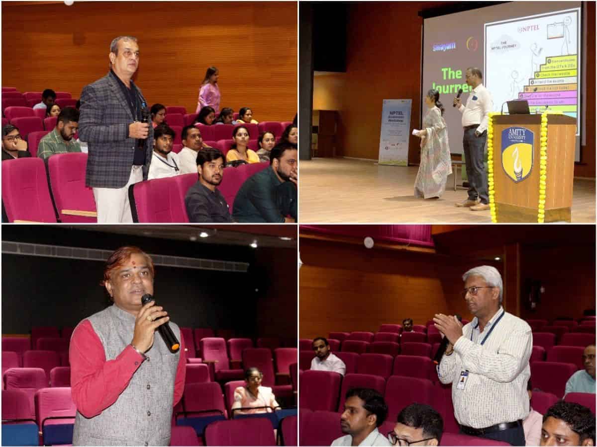 Amity University Chhattisgarh with IIT Kharagpur conducted NPTEL Awareness Workshop