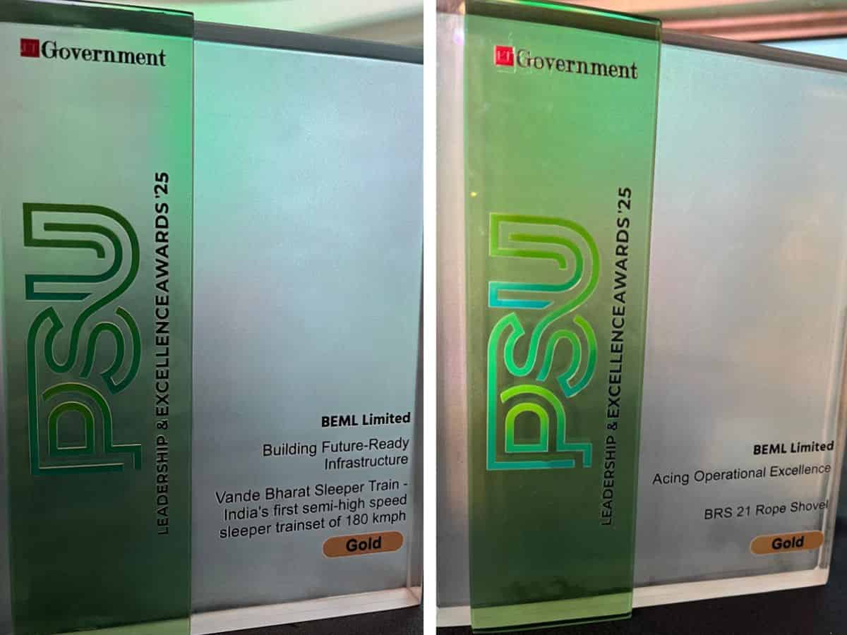 BEML Honoured with Double Gold for Vande Bharat Sleeper & Electric Rope Shovel