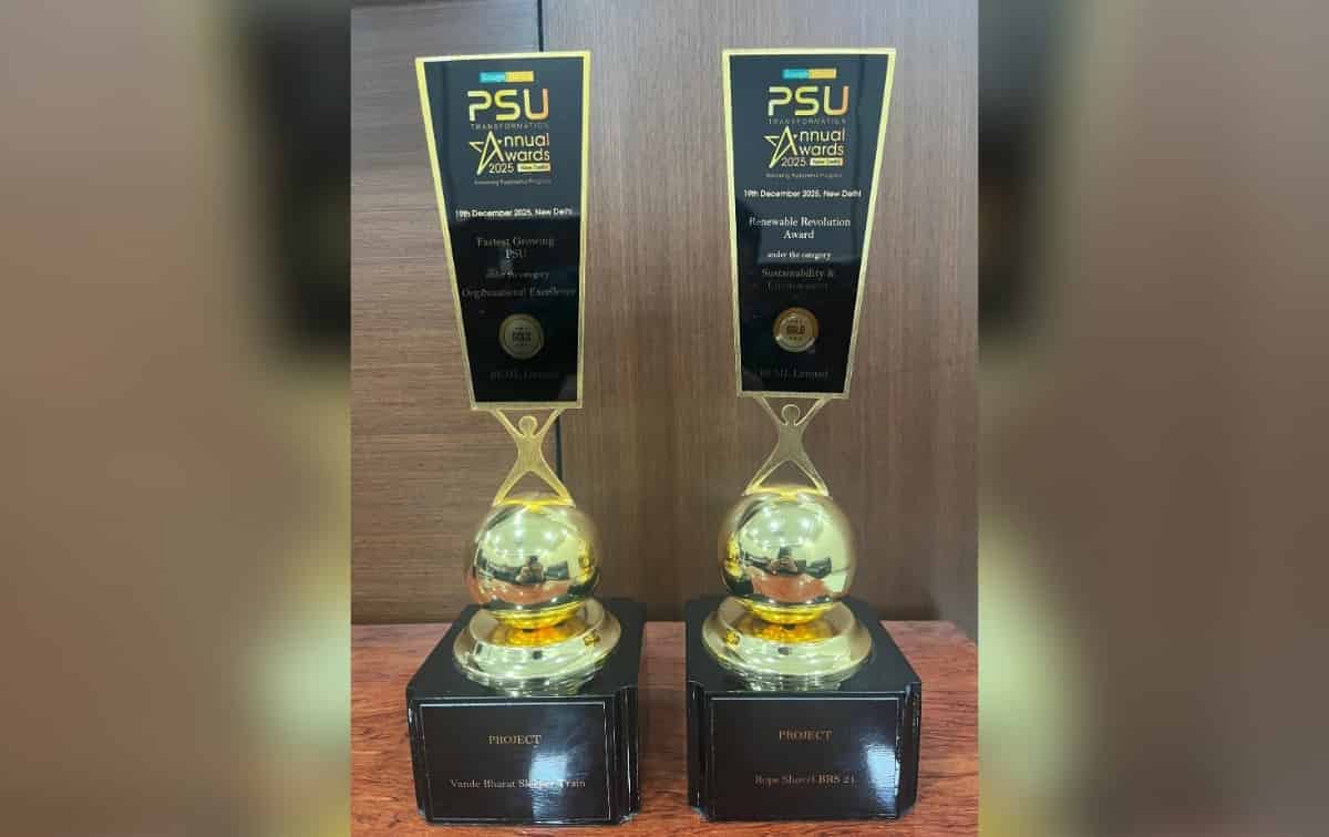 BEML Limited Shines with Double Gold at the PSU Transformation Awards 2025
