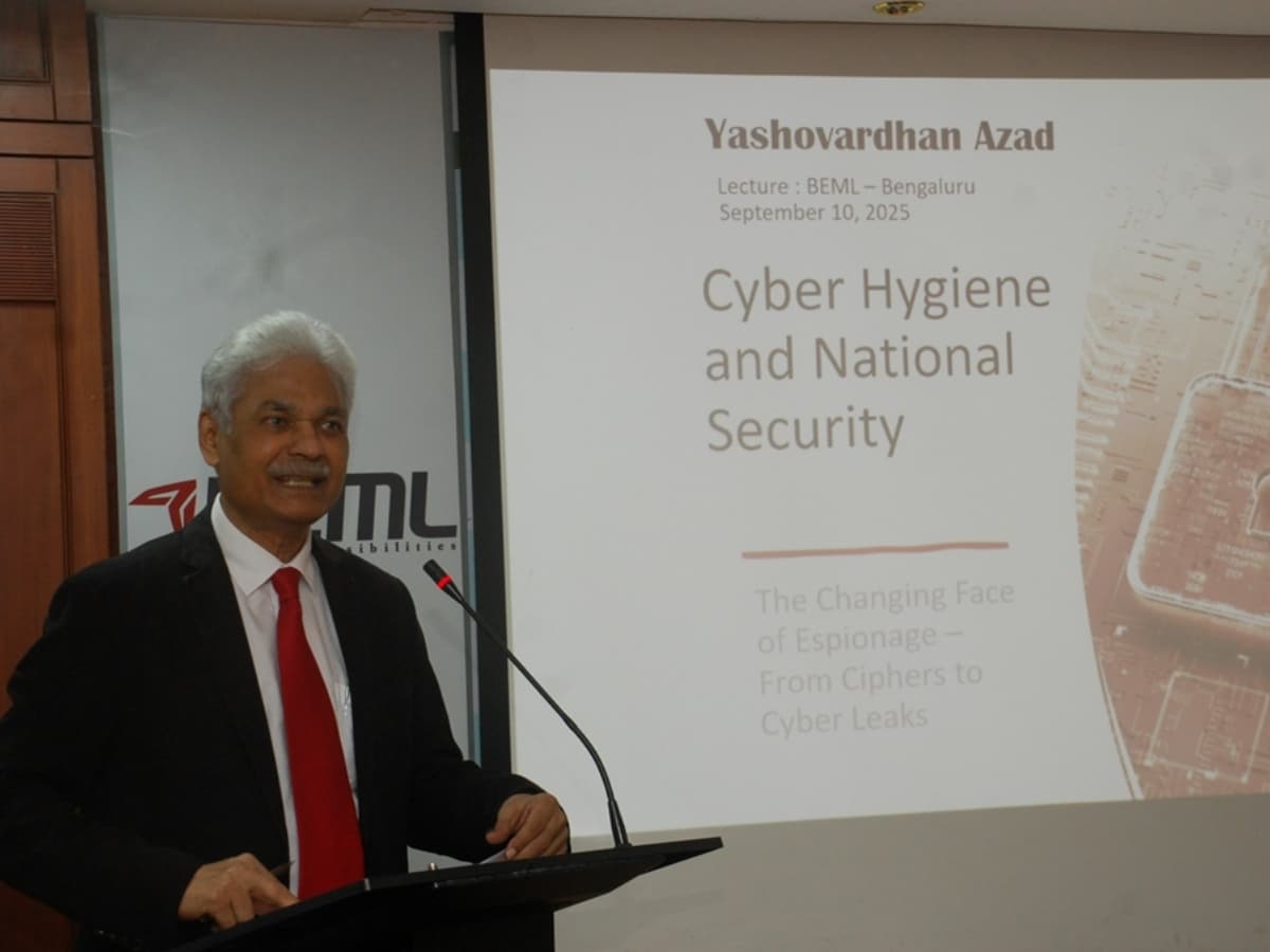BEML Limited hosts talk on Cyber Security, Cyber Hygiene & National Security
