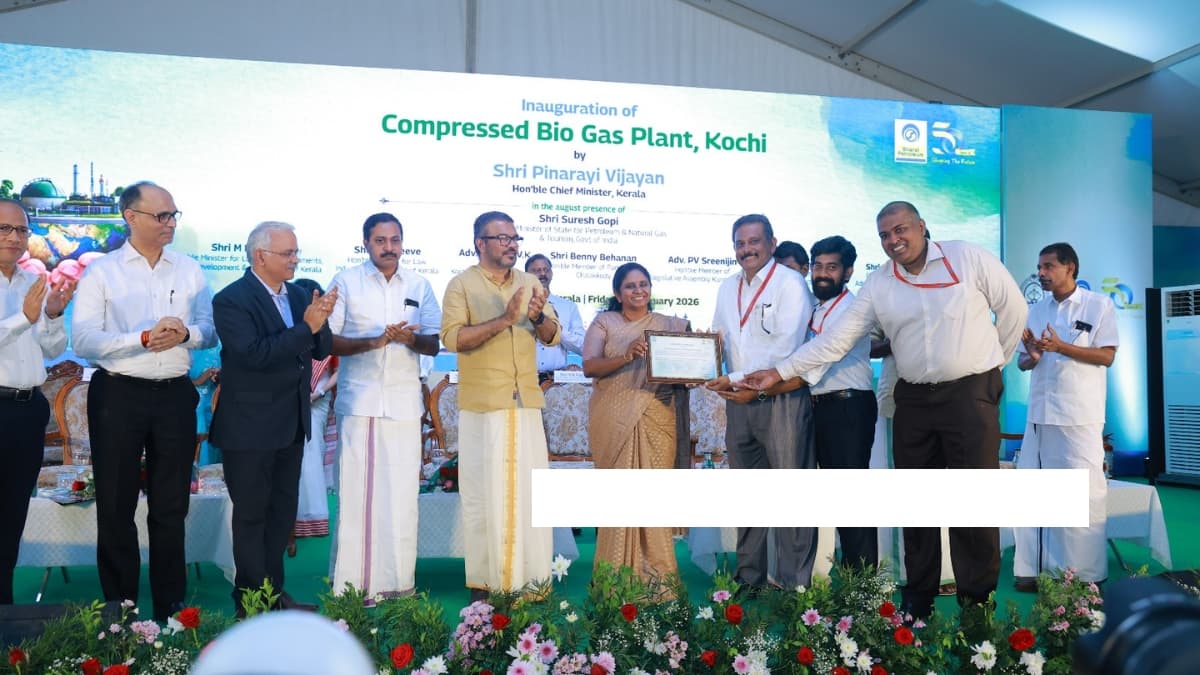 BPCL’s 150-TPD Compressed Biogas Plant Inaugurated at Brahmapuram, Kochi