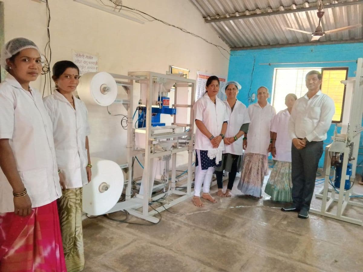 BPCL Mumbai Refinery commissioned fully automated sanitary napkin manufacturing unit in Khardi village