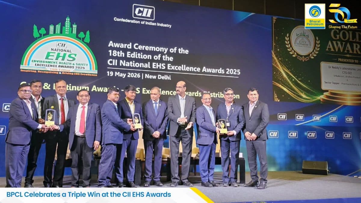 BPCL Secures 9 Awards at CII National EHS Excellence Awards 2025