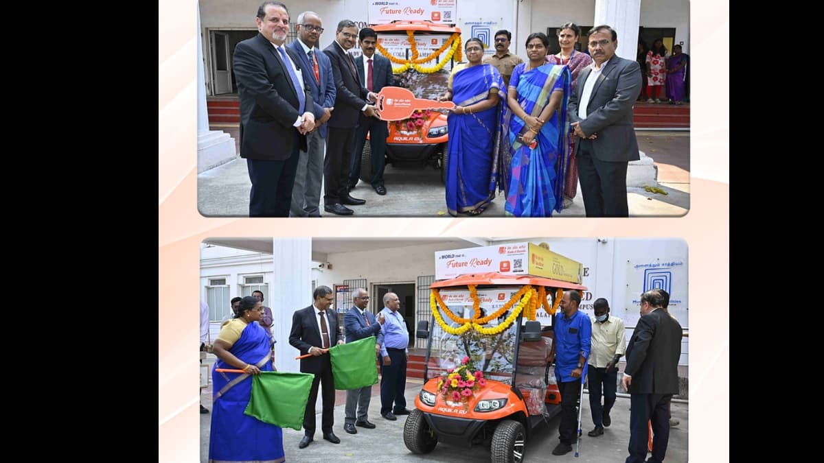 Bank of Baroda Flags Off Battery-Operated Buggies for Differently Abled in Chennai