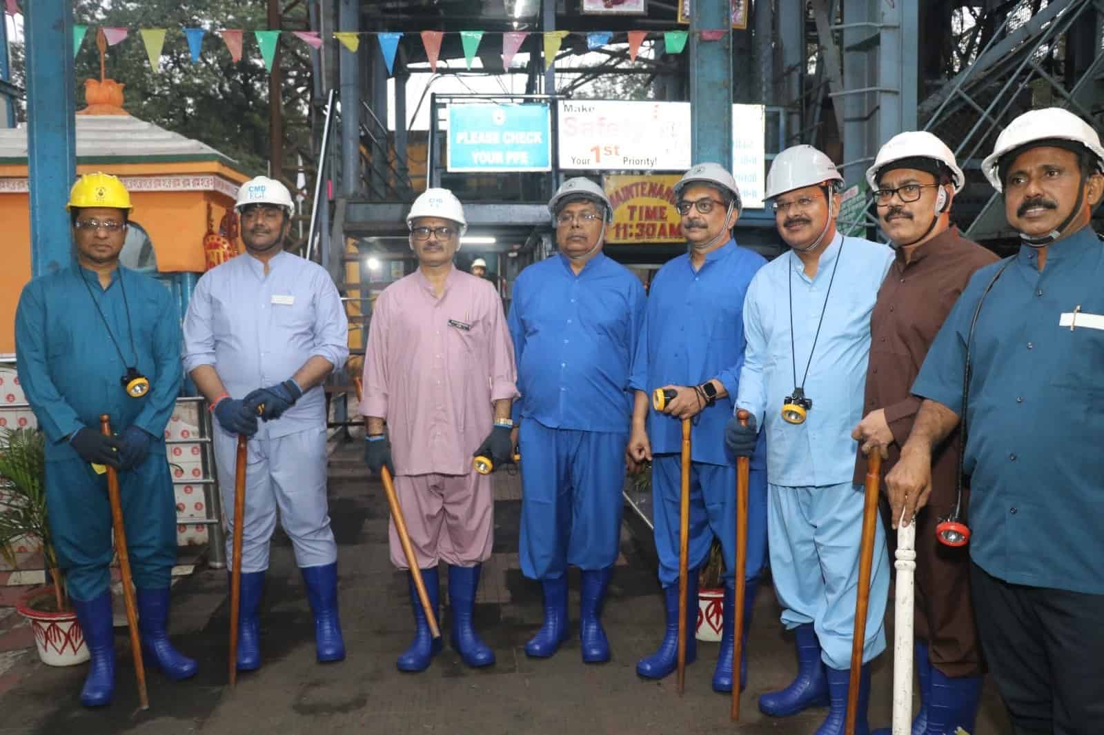 Shri B. Sairam, CIL chairman undertakes on-site review of operations across ECL areas