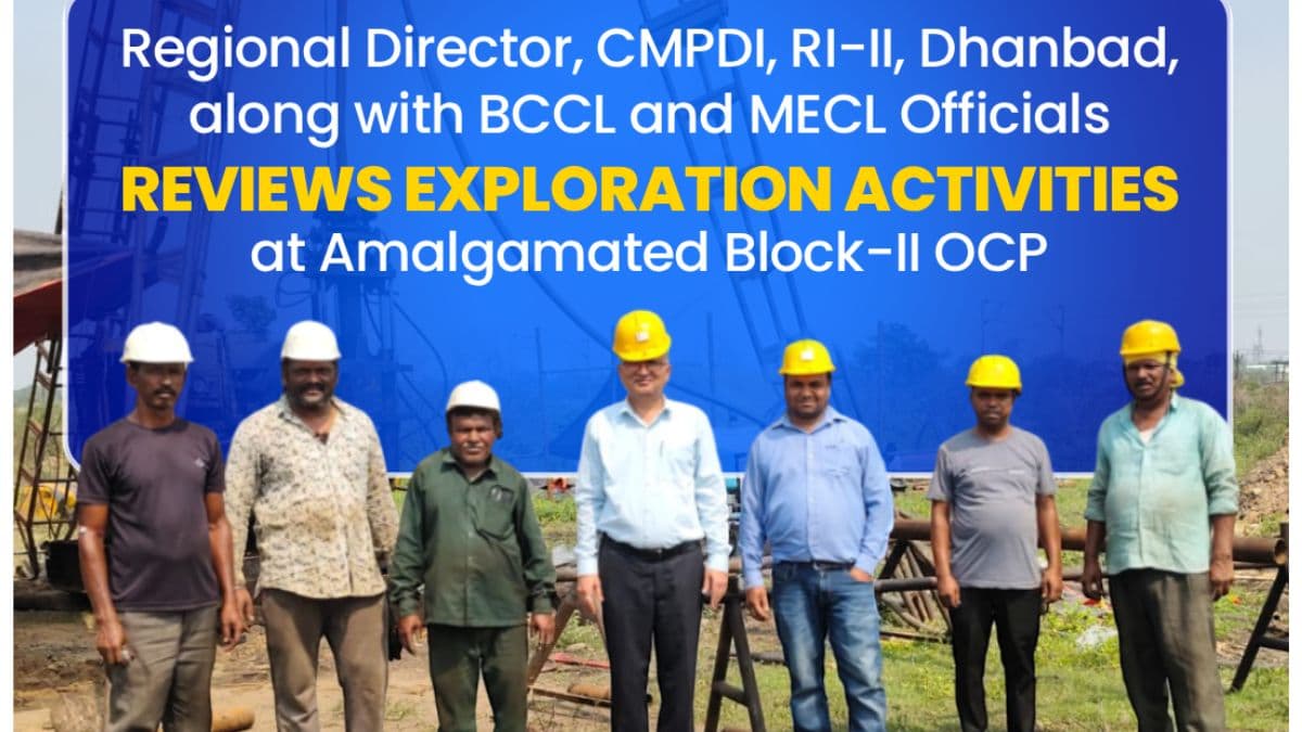 CMPDI, BCCL and MECL Review Exploration Work at Amalgamated Block-II OCP in Dhanbad