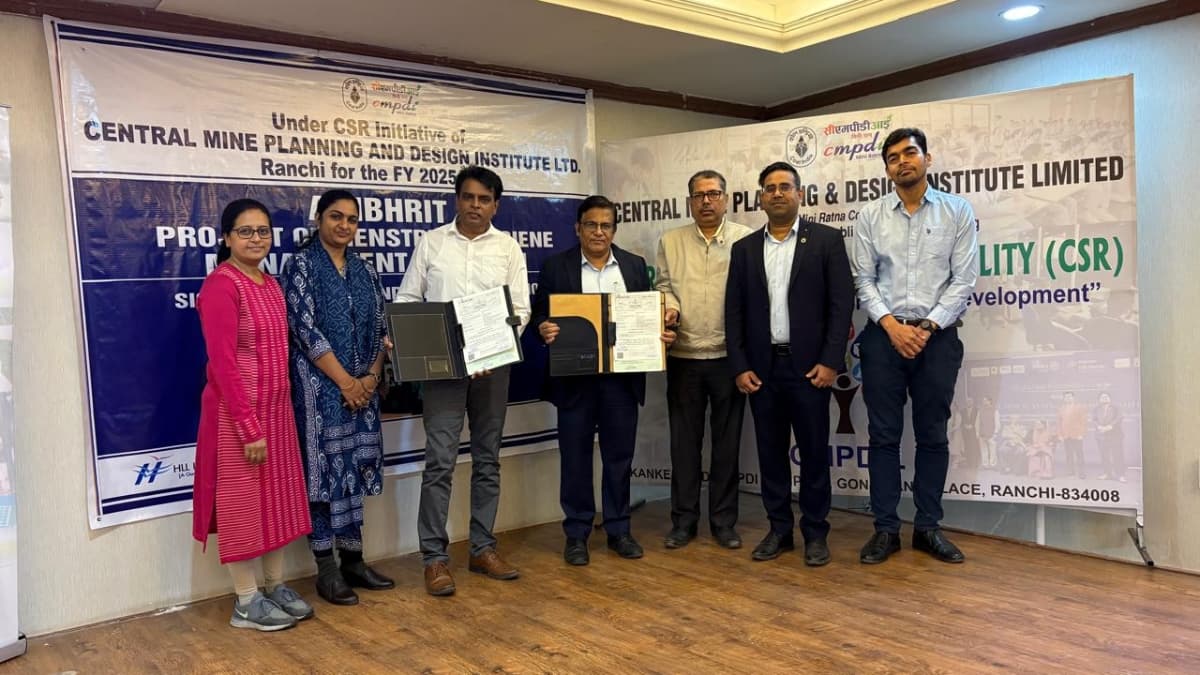 CMPDI Signs MoA with HLL Management Academy for Menstrual Hygiene CSR Project in Jharkhand