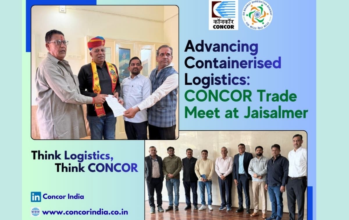 CONCOR CMD Engages with Trade Partners at Jaisalmer Customer Meet