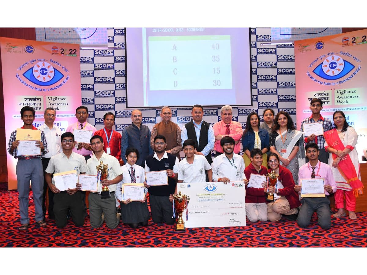 CVO, IndianOil, inspires school students at IndianOil Inter-School Vigilance Awareness Quiz