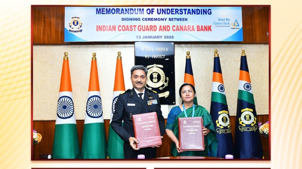 Canara Bank signs MoU with Indian Coast Guard to provide payroll package